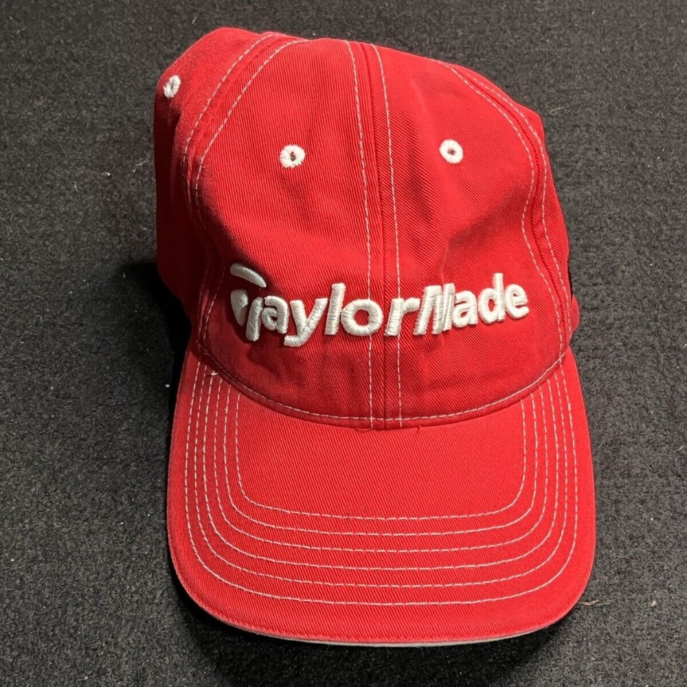 Taylormade Red/Black/White Adjustable Baseball Hat
